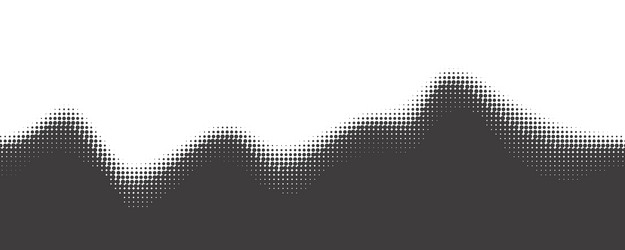 dotted wave background halftone abstract vector image