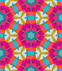 multicolor geometric pattern in bright color vector image
