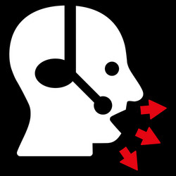 operator message icon vector image