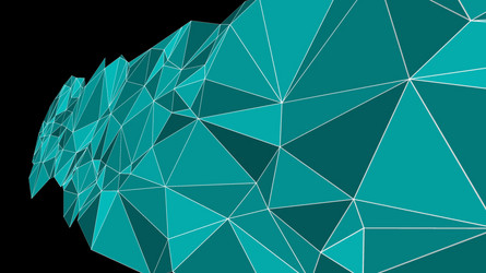 presentation layout 3d abstract shapes connected vector image