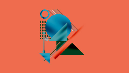 geometric background showcasing sharp lines vector image