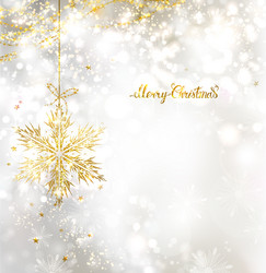 Light christmas background with silver evening Vector Image