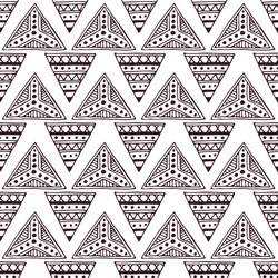 seamless pattern in the style of boho vector image