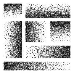 stipple pattern dotted rectangular design vector image