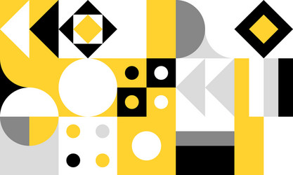 simple geometric pattern bright color vector image