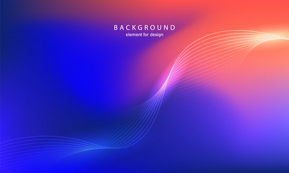 abstract background wave element for design vector image