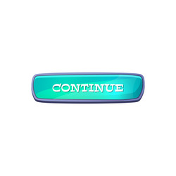 continue button game user interface element vector image
