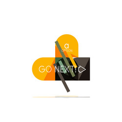 minimal flat clean abstract option step vector image