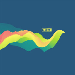 3d wavy background dynamic effect abstract vector image