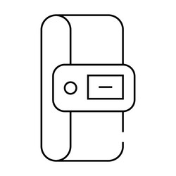 constant temperature control sensor line icon vector image