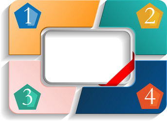 frame with numbers vector image
