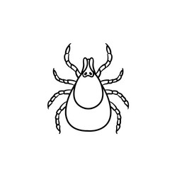 mite hand drawn sketch icon vector