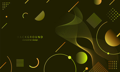 abstract gradient background wave element vector image