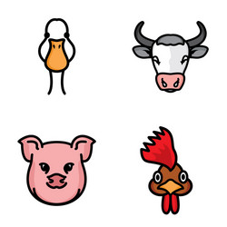 Farm animals collection 2 Royalty Free Vector Image