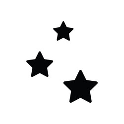 Shine blink icon clean star sign isolated vector