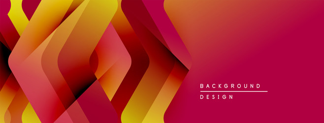 abstract geometric shapes overlap creating vector image