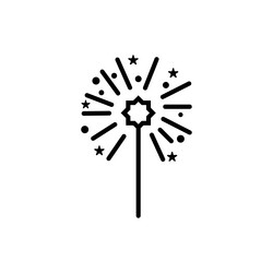 fireworks icon design template isolated vector image
