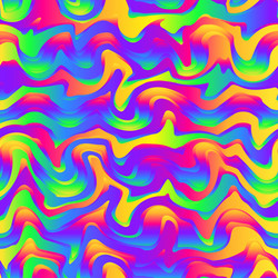 Gradient wavy lines seamless pattern Royalty Free Vector