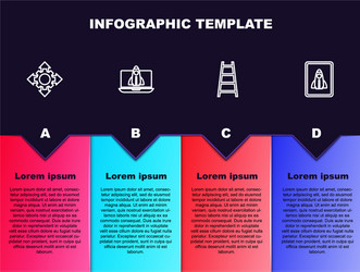 set line project team base startup vector image