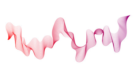 abstract backdrop with wave gradient lines vector image