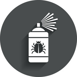 bug disinfection sign icon fumigation symbol vector