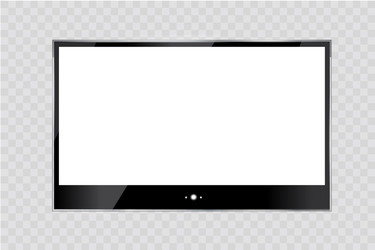 frame of tv empty led monitor computer vector image