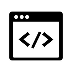Simple programming development icon Royalty Free Vector
