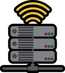web hosting design vector image