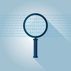big data binary search vector image