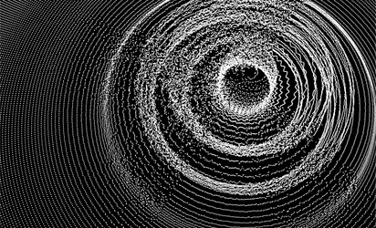 Dynamic Circular Particle Background vector image