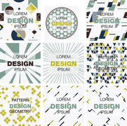 set of abstract background texture design bright vector image