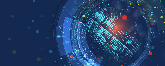 abstract technology background for science vector image