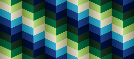 chevron gradient geometry green triangle pattern vector image