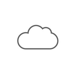 Cloud Computing Line Icon vector image