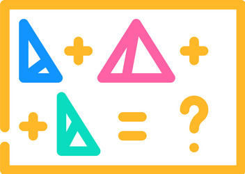 tasks with shapes color icon vector image