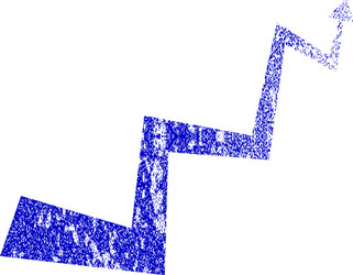 curve arrow grunge textured icon vector image