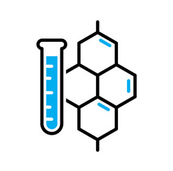 Molecule icon on background for graphic and web vector