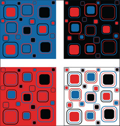 Retro Square Pattern vector image