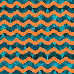 Water geometric seamless pattern vector