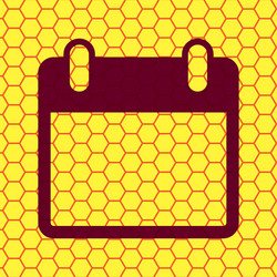 calendar flat modern web button and space for your vector image