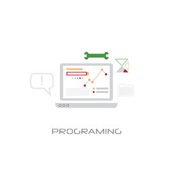 software development computer programming concept vector image