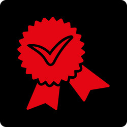 validation seal icon from award buttons overcolor vector image