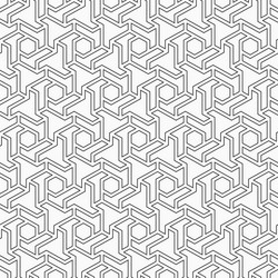 abstract seamless pattern hexagonal grid vector image