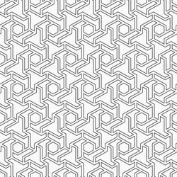 abstract seamless pattern hexagonal grid vector