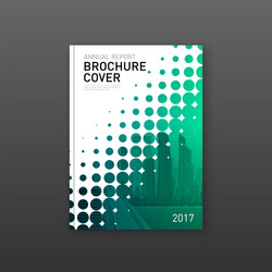 Brochure cover design template for business vector