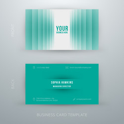 Clean Business Card Template Vector Image