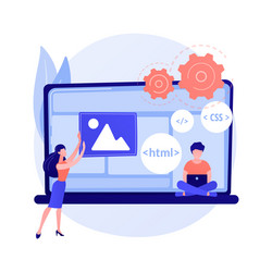 computer programmeing concept metaphor vector image