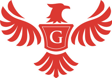elegant phoenix with letter g logo Vector Image