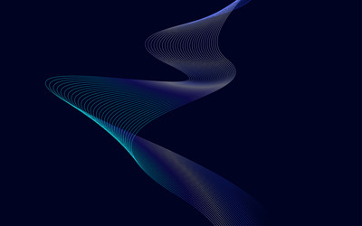 Wave of the many colored lines abstract wavy vector