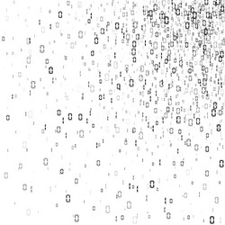 binary code random stream numbers zero and one vector image